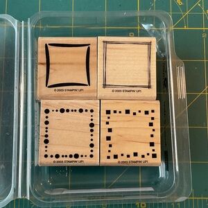 Stampin' Up! “Around & About” Wooden Stamp Rubber Set